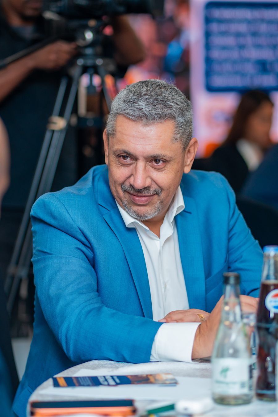 Guest contributing during round-table discussions
